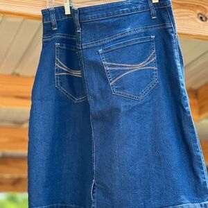 Dark Blue Denim Skirt
